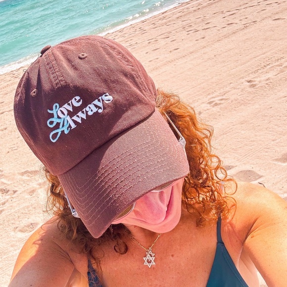 ***52 BRAND NEW HATS @ $30/HAT*** Love Always Embroidered Brown Cap main image 11
